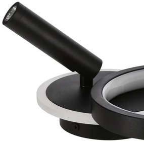 LED Nástenné svietidlo MONET LED/13W/230V + LED/2W 3000/4000/6000K čierna