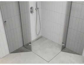 Mexen Roma Duo, sprchovací kút 100 (dvere) x 70 (dvere) cm, 6mm číre sklo, chrómový profil, 854-100-070-02-00