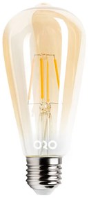 LED žiarovka E27 4W teplá biela filament amber ST64 ORO