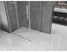 Mexen Velar L, sprchový kút s posuvnými dverami 100 x 80 cm, 8mm číre sklo, chrómová, 871-100-080-03-01