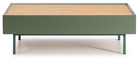 Konferenčný stolík so zásuvkami arista zelený 110 x 60 MUZZA