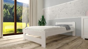 Detská posteľ z masívu borovice EURO - 200x90 cm - biela