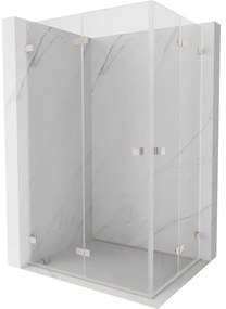Mexen Lunar-F Duo, skladací sprchový kút 95 x 75 cm, 6mm číre sklo, oceľový profil, 836-095L-075P-97-00