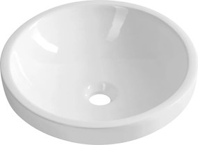 Aqualine Aqualine, ROLA keramické umývadlo zápustné, priemer 41cm, biela, NP545