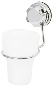 Samodržiaci kovový téglik na zubné kefky v striebornej farbe Bestlock Bath – Compactor