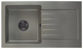 Kuchynský drez Lemmion (sivá) (s 1 otvorom pre batériu) (P). Vlastná spoľahlivá doprava až k Vám domov. 1066137