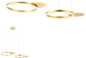 Redo 01-2606 - LED Stmievateľný luster na lanku SIGUA LED/99W/230V 3000K zlatá