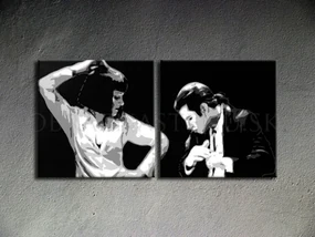 Ručne maľovaný POP Art obraz Pulp Fiction 100x50 cm
