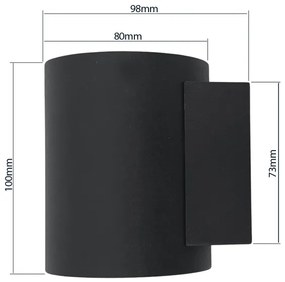 Nástenné svietidlo SQUALLA TUBA 1xG9/50W/230V čierna/zlatá