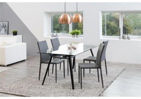 Jedálenský stôl Monti 180 x 90 cm čierny