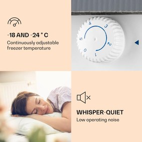 Klarstein Garfield, mraznička, mraziaci box, 35 l, 65 W, 4-hviezdičková, 2 úrovne