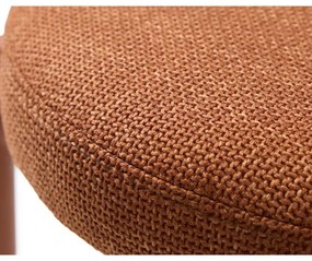 Kovová stolička v terakotovej farbe Pelican – Unique Furniture