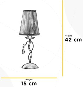 ONLI - Stolná lampa DELIA 1xE14/6W/230V 42 cm