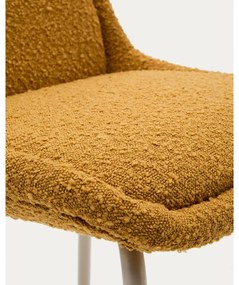 Barová stolička v horčicovej farbe (výška sedadla 65 cm) Aimin – Kave Home