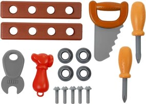LEAN Toys Dielenská sada náradia na kolieskach Píla Skrutkovač