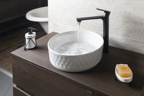 Isvea Isvea, ROMBO keramické umývadlo na dosku, priemer 36cm, biela, 10NF67036