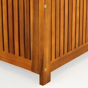Casaria Drevený úložný box ACACIA, 117x50x59cm, prírodná hnedá