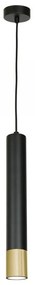 Luster na lanku NEST 1xGU10/8W/230V čierna/zlatá