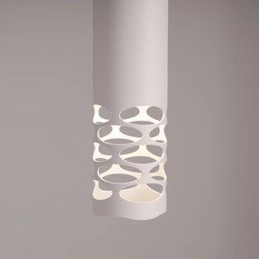 Závesné svietidlo Liro, 1x biele kovové tienidlo