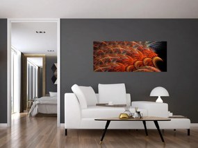 Obraz - Abstraktná imitácia peria (120x50 cm)
