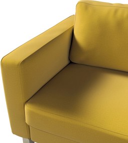 Poťah na sedačku Karlstad (nerozkladací, 3-miestny, krátky) farba produktu žltá látka zamatová
