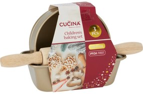 Detská súprava na pečenie - 2 formy, valček