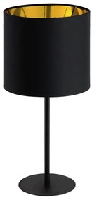 PALNAS Moderná stolná lampa ZITA, čierna, zlatá