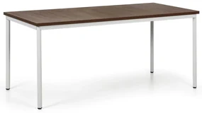 Jedálenský stôl TRIVIA, sivá podnož, 160x80 cm, orech