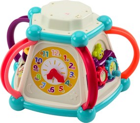 LEAN Toys Multifunkčná vzdelávacia triediaca kocka 7v1 so svetlami a zvukmi