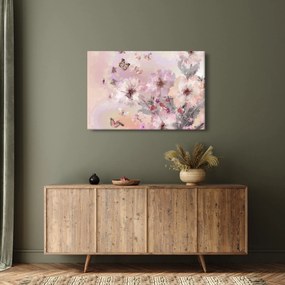 Obraz - Umelecká koláž s motýľmi (90x60 cm)
