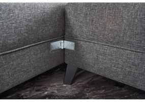 Antracitovosivá rohová pohovka (do tvaru "U") Eris – Balcab Home