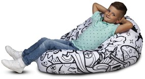 INTERMEDIC Sedací vak Sako Modern – 300 L, polyester, univerzálny dizajn Farba: DG48 - Príšerky
