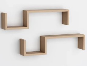 Sada 2 ks políc Linea 58 cm, dub sonoma%