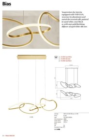 Redo 01-2594 - LED stmievateľný luster na lanku BIAS LED/87,4W/230V 3000K biela