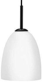 Dyberg Larsen Jazz závesná lampa opál/čierna 18 cm