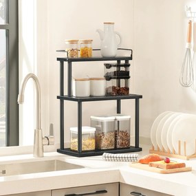 Stolní kuchyňský regál Vasagle Ravenor černý