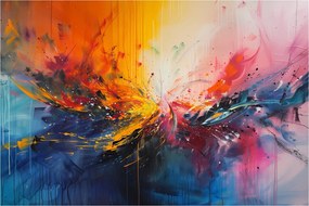 Obraz - Farebná abstrakcia (90x60 cm)