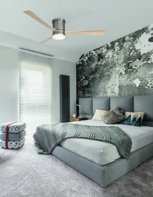 Stropný ventilátor Silky 13.2 nikel s diaľkovým ovládaním