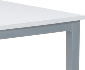 Jedálenský stôl GDT-202 biely / strieborný