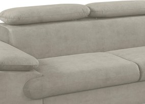 Rohová sedacia súprava Scala, béžová látka, pravý roh