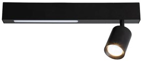 Stropné svietidlo Magnet, 1x čierne kovové tienidlo + 1x LED 5W, b