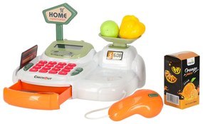 KIK Pokladňa pre deti, supermarket, obchod, skener, kalkulačka, košík s príslušenstvom 36 ks.