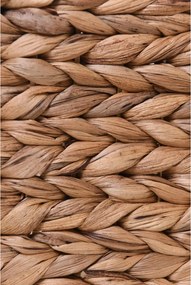 Policový kôš LANTA, vodný hyacint, šírka 34 cm, natur