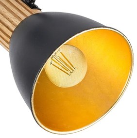 Brilagi - Bodové svietidlo ODENSE 3xE14/10W/230V kaučukovník/čierna