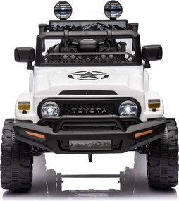 LEAN CARS Elektrické autíčko Toyota FJ 4x4 biele