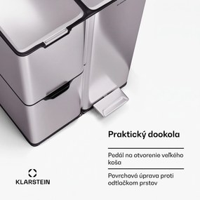 Klarstein Tiyo 3v1 odpadkový kôš 60 l vyberateľný vedro Soft-Close