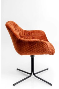 Colmar stolička hrdzavo červená