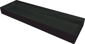 Deante Umývadlo na dosku Blur 120x40 cm - CQB NU2S, granit, čierna
