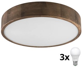 Brilagi - LED Stropné svietidlo CARVALHO 3xE27/60W/230V dub orech pr. 47 cm