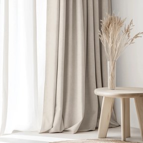 Goldea dekoračný záves marbella - latte 140x135 cm